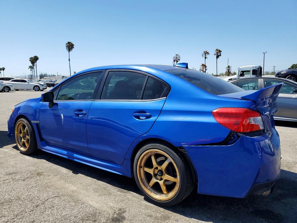 2020 Subaru Wrx VIN JF1VA1A69L9832633 COPART salvage auction — REAR END, Ca - Salvage Certificate, sold $3,650 on 2026-07-28 (photo 2)