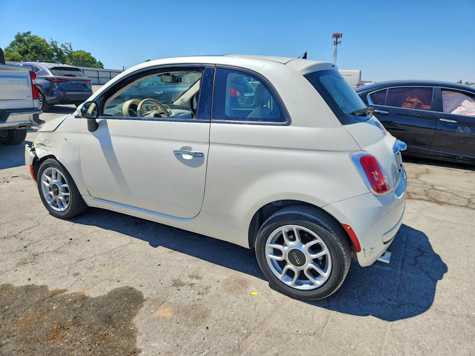 2014 Fiat 500 VIN 3C3CFFAR2ET262760 COPART salvage auction — FRONT END, Ca - Salvage Certificate, sold $800 on 2026-07-10 (photo 2)