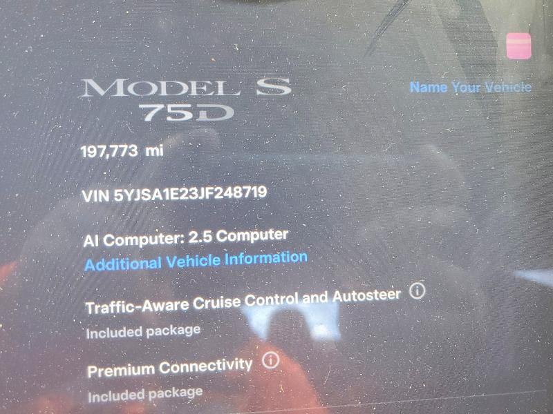 2018 Tesla Model 3 VIN 5YJSA1E23JF248719 COPART salvage auction — FRONT END, FL - CERTIFICATE OF TITLE (P), sold $775 on 2026-07-30 (photo 9)