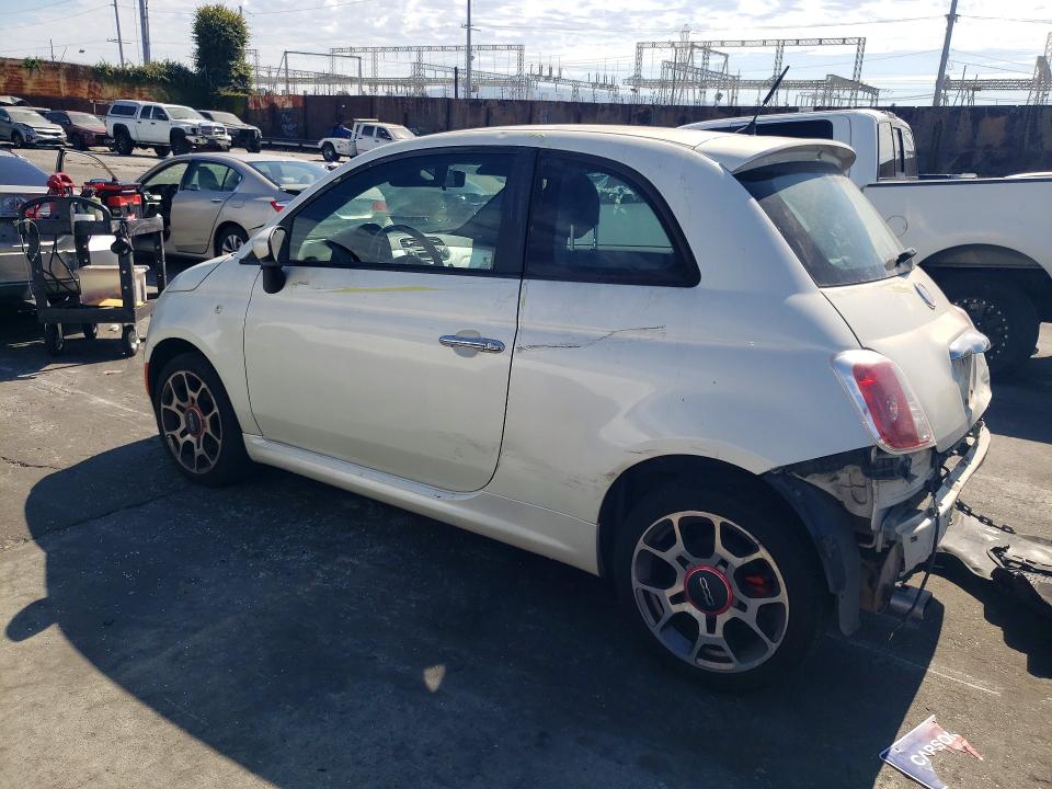2012 Fiat 500 VIN 3C3CFFBR5CT212253 COPART salvage auction — REAR END, Ca - Salvage Certificate, sold $500 on 2026-08-14 (photo 2)