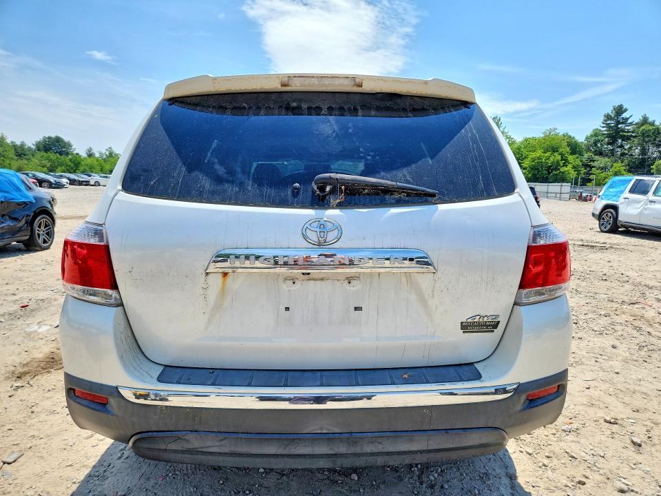 2012 Toyota Highlander VIN 5TDBK3EH3CS096971 COPART salvage auction — FRONT END, Ma - Cert Of Title-Reconstrctd Coll, sold $3,300 on 2026-07-09 (photo 6)