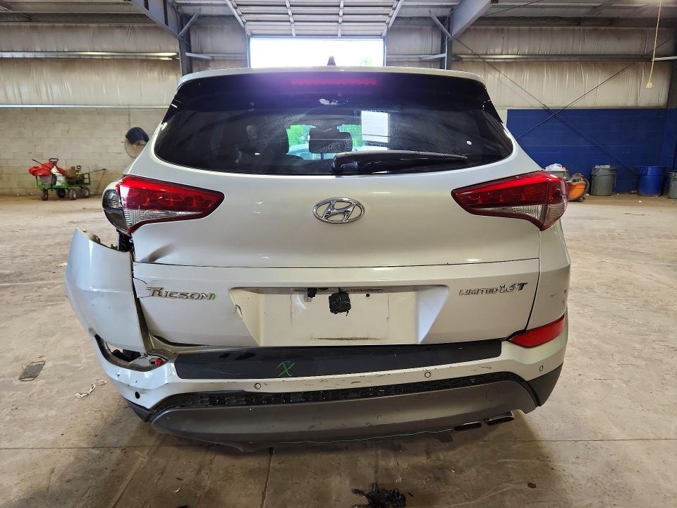 2016 Hyundai Tucson VIN KM8J33A22GU095012 COPART salvage auction — REAR END, Pa - Certificate Of Salvage, sold $2,050 on 2026-07-15 (photo 6)