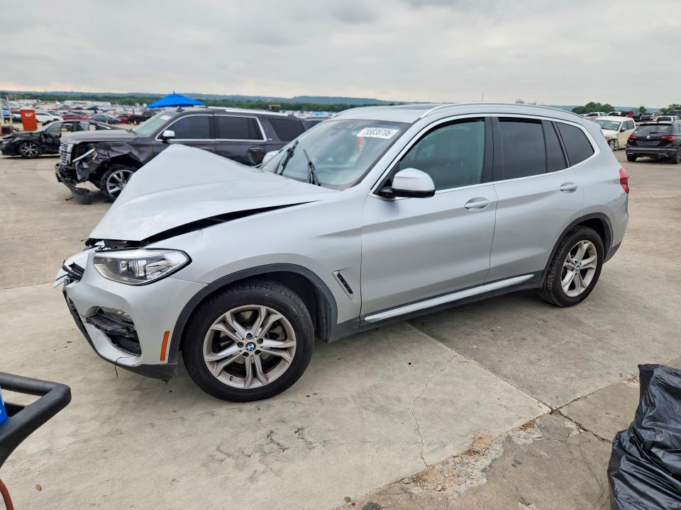2020 BMW X3 VIN 5UXTY5C09LLT31790 COPART salvage auction — FRONT END, Tx - Salvage Vehicle Title, sold $3,600 on 2026-07-13 (photo 1)
