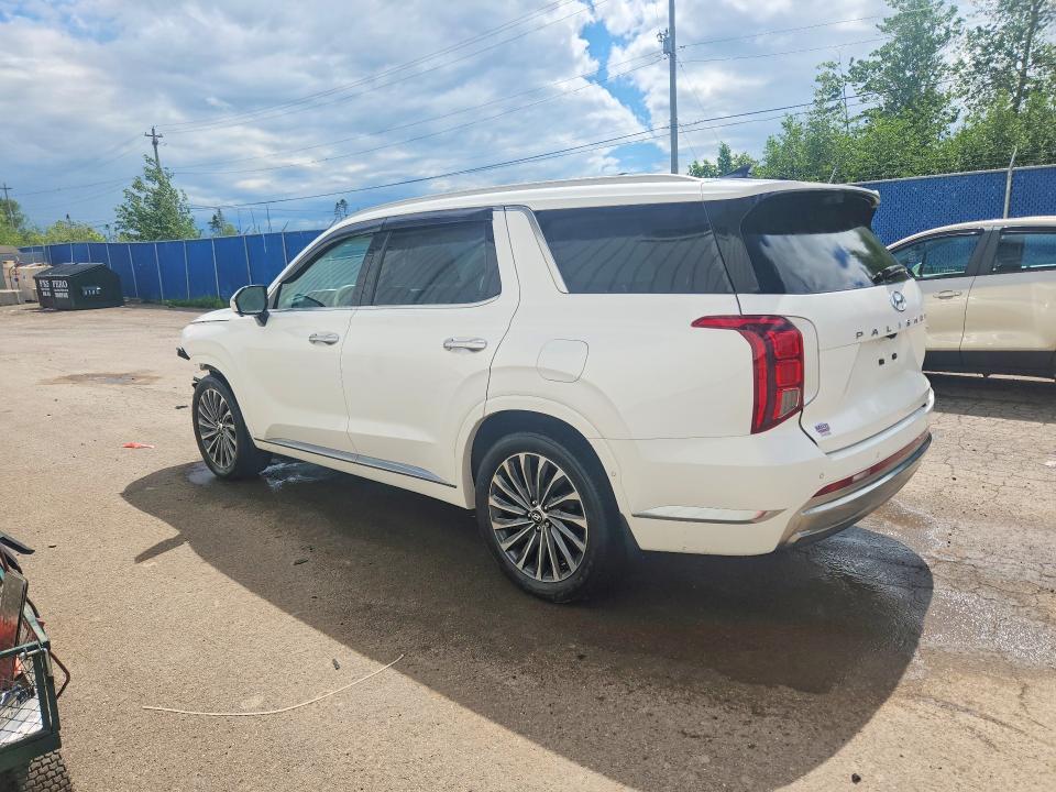 2024 Hyundai Palisade VIN KM8R5DGE7RU765547 COPART salvage auction — FRONT END, Ns - Salvage Title, sold $9,300 on 2026-07-16 (photo 2)