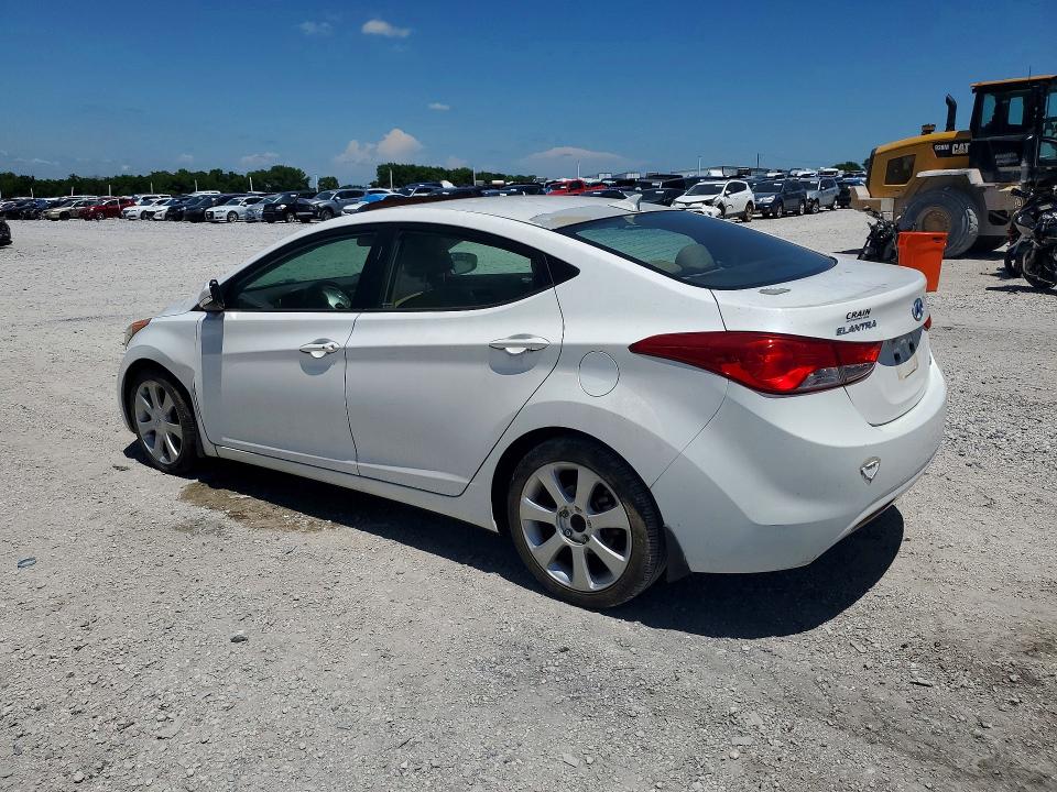 2013 Hyundai Elantra VIN 5NPDH4AE5DH341169 COPART salvage auction — HAIL, Ar - Cert Of Title-Salvage, sold $2,450 on 2026-07-27 (photo 2)