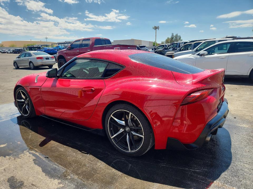 2021 Toyota Supra VIN WZ1DB0C08MW040953 COPART salvage auction — FRONT END, NV - CERTIFICATE OF TITLE, sold $31,750 on 2026-08-20 (photo 2)