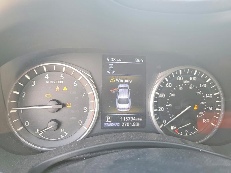 2018 Infiniti Q50 VIN JN1EV7APXJM366413 COPART salvage auction — FRONT END, Fl - Cert Of Ttl-Rebuilt&Slvg Rbld, sold $1,600 on 2026-07-17 (photo 9)