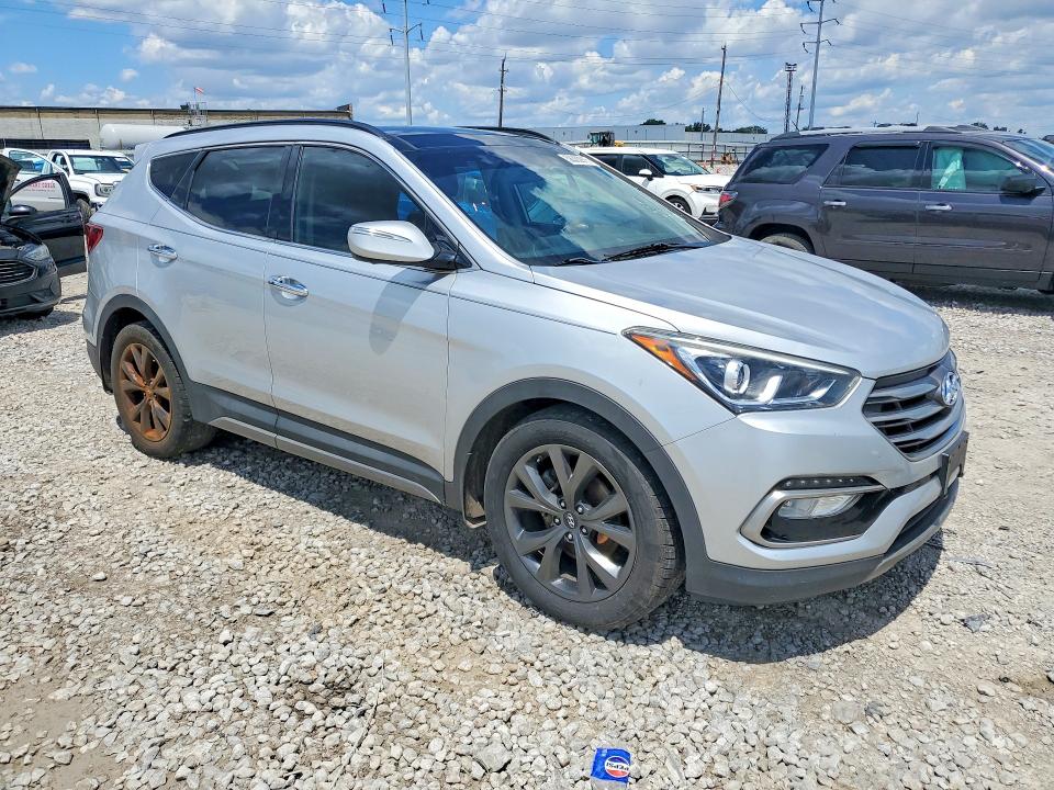 2017 Hyundai Santa fe VIN 5XYZWDLA6HG501675 COPART salvage auction — REAR END, Wv - Certificate Of Title, sold $4,250 on 2026-07-07 (photo 4)