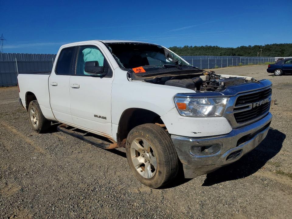 2021 Ram 1500 VIN 1C6SRFBT7MN726155 COPART salvage auction — FRONT END, Ca - Salvage Certificate, sold $2,200 on 2026-07-31 (photo 4)