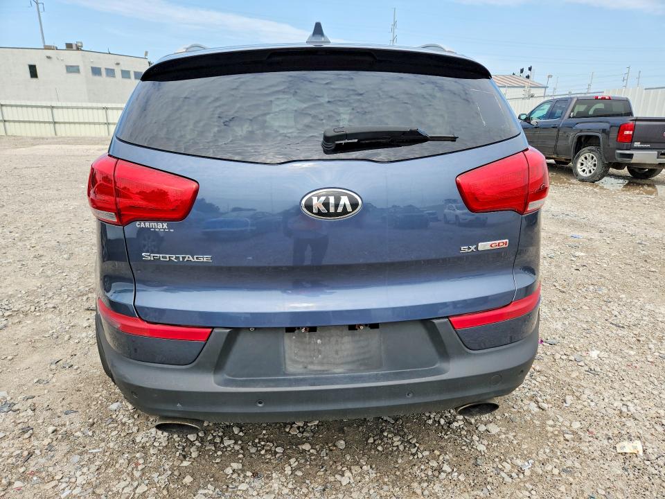 2016 Kia Sportage VIN KNDPC3A65G7813913 COPART salvage auction — FRONT END, Oh - Certificate Of Title, sold $1,650 on 2026-07-27 (photo 6)
