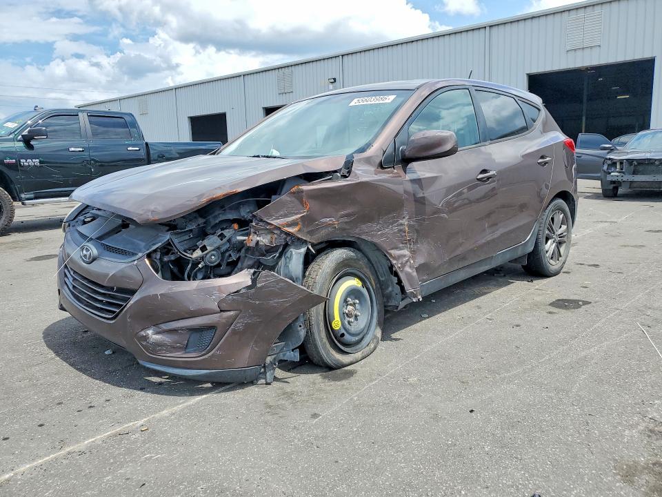 2014 Hyundai Tucson VIN KM8JT3AF7EU903208 COPART salvage auction — FRONT END, Fl - Cert Of Title Slvg Rebuildable, sold $475 on 2026-07-08 (photo 1)