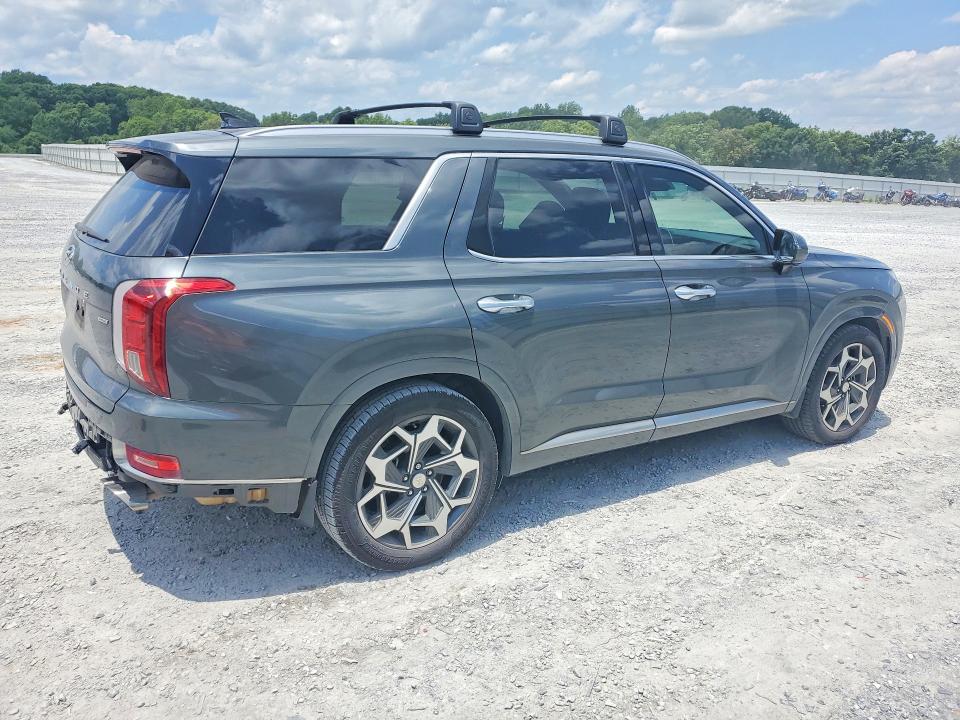 2021 Hyundai VIN KM8R7DHE9MU328649 COPART salvage auction — REAR END, Nc - Salvage Certificate Of Title, sold $4,500 on 2026-07-29 (photo 3)