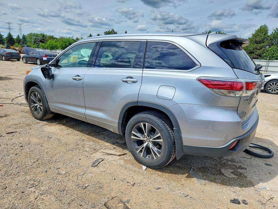 2016 Toyota Highlander VIN 5TDJKRFH9GS502304 COPART salvage auction — SIDE, Il - Salvage Certificate, sold $5,400 on 2026-07-28 (photo 2)