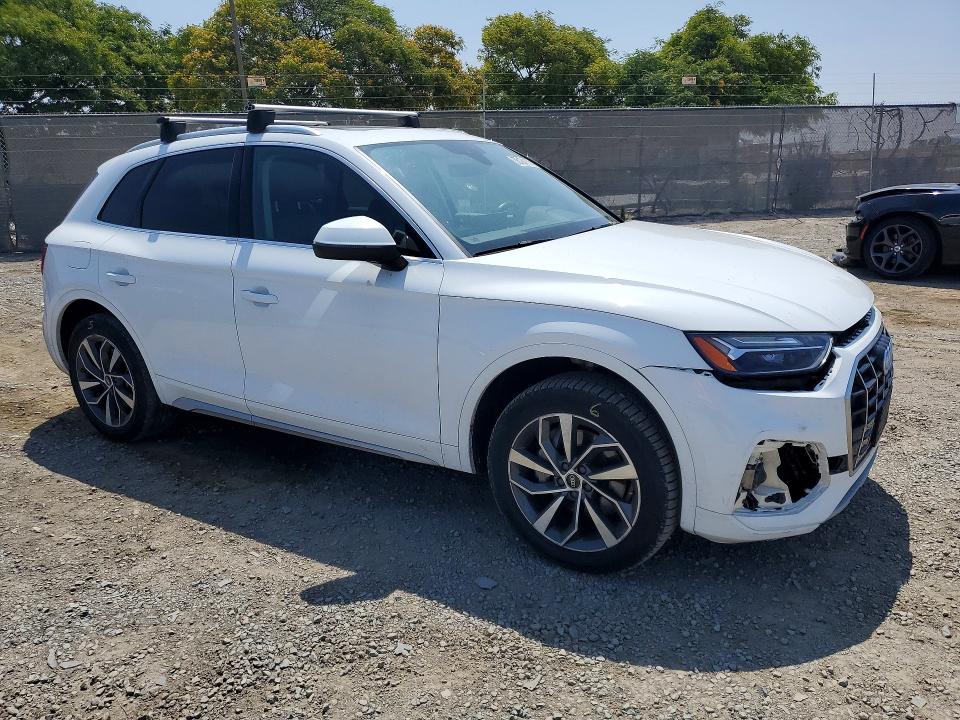 2021 Audi Q5 VIN WA1BAAFY9M2019448 COPART salvage auction — FRONT END, CA - SALVAGE CERTIFICATE, sold $9,200 on 2026-07-24 (photo 4)