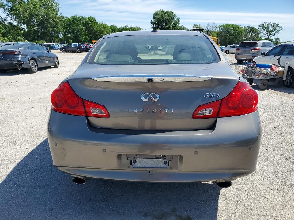 2011 Infiniti G VIN JN1CV6AR2BM400025 COPART salvage auction — FRONT END, Ia - Cert Of Title-Salvage Title, sold $650 on 2026-07-06 (photo 6)