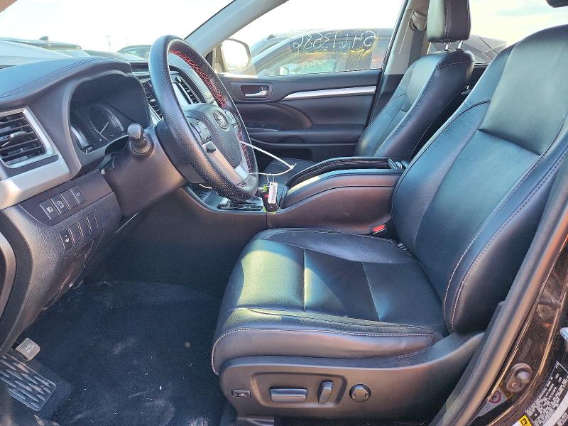 2018 Toyota Highlander VIN 5TDJZRFH6JS823574 COPART salvage auction — FRONT END, Il - Salvage Certificate, sold $9,800 on 2026-07-11 (photo 7)