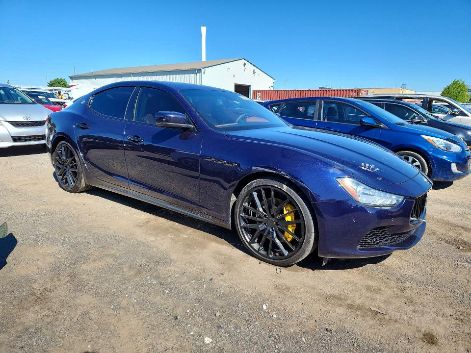 2016 Maserati Ghibli VIN ZAM57RTA2G1187980 COPART salvage auction — MECHANICAL, ON - PERMIT NO BRAND - UNFIT, sold $3,400 on 2026-07-16 (photo 4)