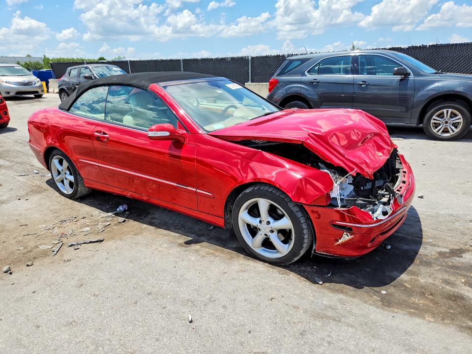 2005 Mercedes-benz Clk-class VIN WDBTK65G15T053889 COPART salvage auction — FRONT END, Fl - Cert Of Title Slvg Rebuildable, sold $375 on 2026-07-30 (photo 4)