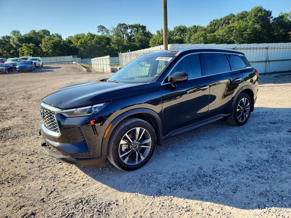 2025 Infiniti Qx60 VIN 5N1AL1FR5SC344993 COPART salvage auction — FRONT END, Ga - Cert Of Title-Salvage, sold $17,800 on 2026-07-30 (photo 1)