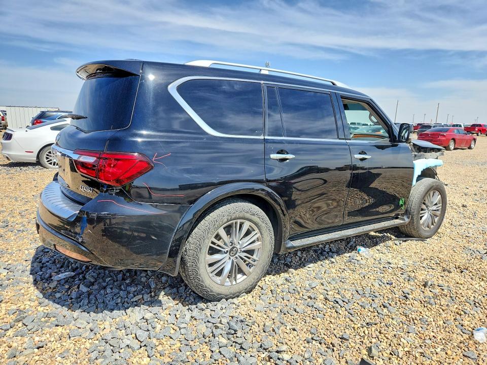 2018 Infiniti Qx80 VIN JN8AZ2NF0J9660611 COPART salvage auction — FRONT END, Tx - Salvage Vehicle Title, sold $275 on 2026-07-28 (photo 3)