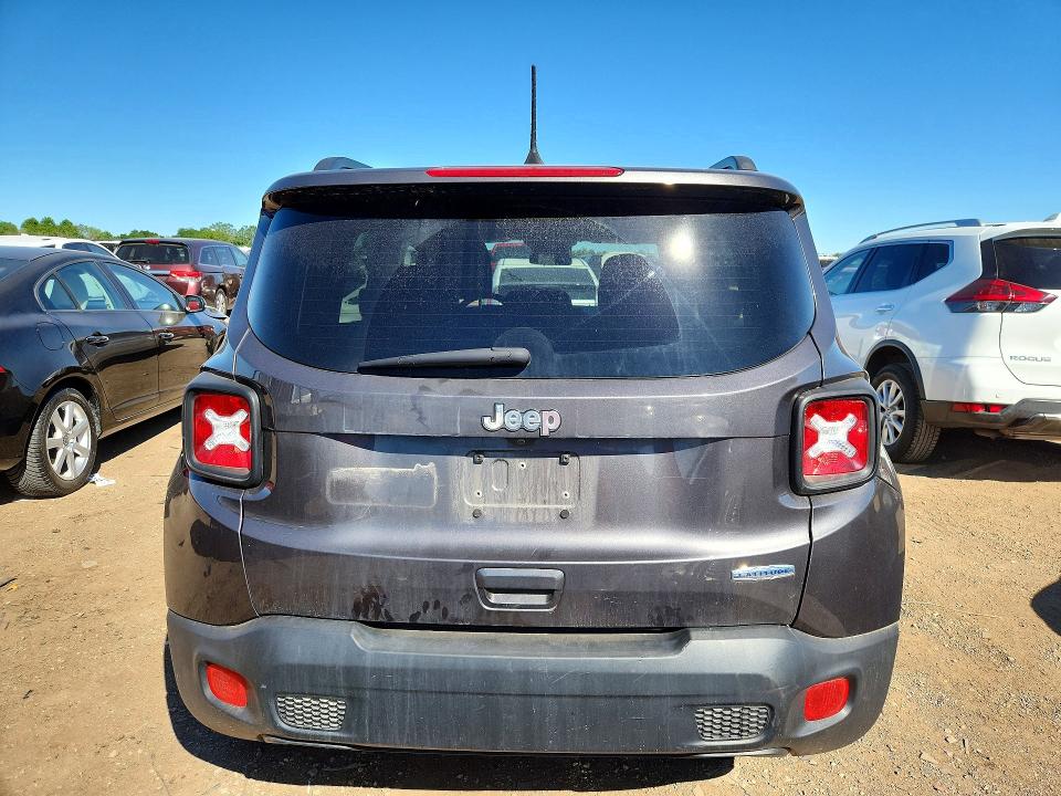 2018 Jeep Renegade VIN ZACCJABB7JPH03069 COPART salvage auction — FRONT END, Il - Salvage Certificate, sold $2,700 on 2026-07-09 (photo 6)