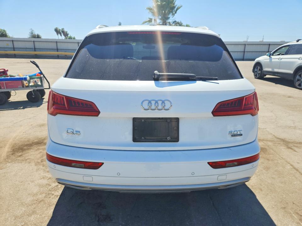 2018 Audi Q5 VIN WA1BNAFY4J2153624 COPART salvage auction — FRONT END, CA - SALVAGE CERTIFICATE, sold $7,600 on 2026-07-24 (photo 6)