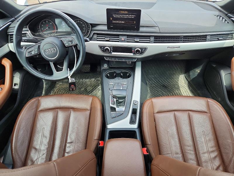 2019 Audi A4 VIN WAUANAF44KN011995 COPART salvage auction — FRONT END, On - Permit No Brand - Unfit, sold $6,200 on 2026-07-14 (photo 8)