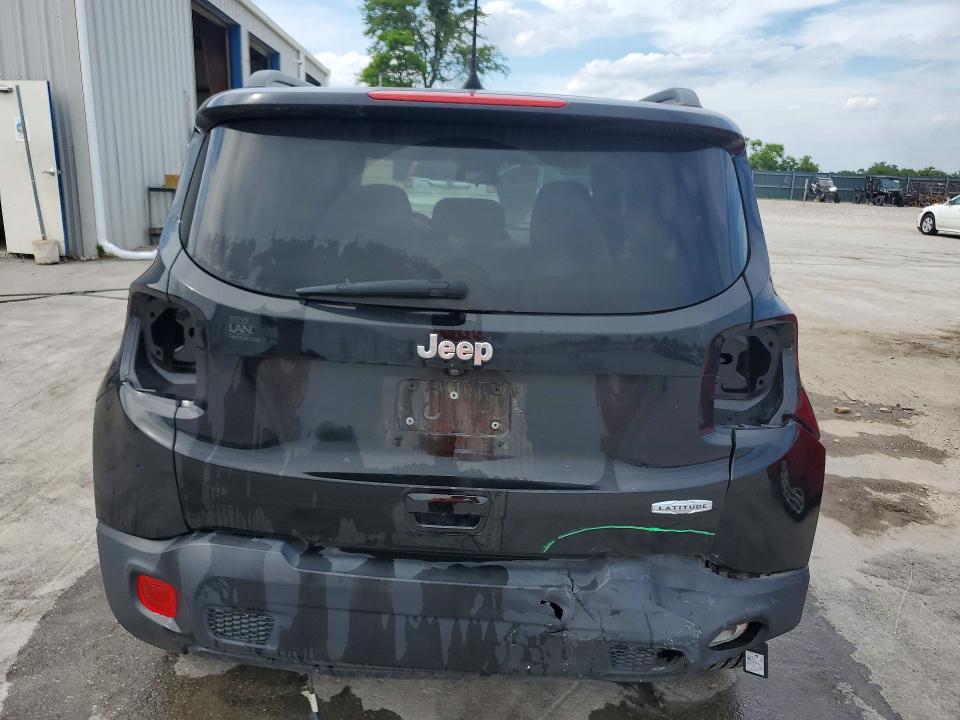 2021 Jeep Renegade VIN ZACNJCBB8MPM69515 COPART salvage auction — REAR END, Il - Salvage Certificate, sold $3,750 on 2026-08-17 (photo 6)