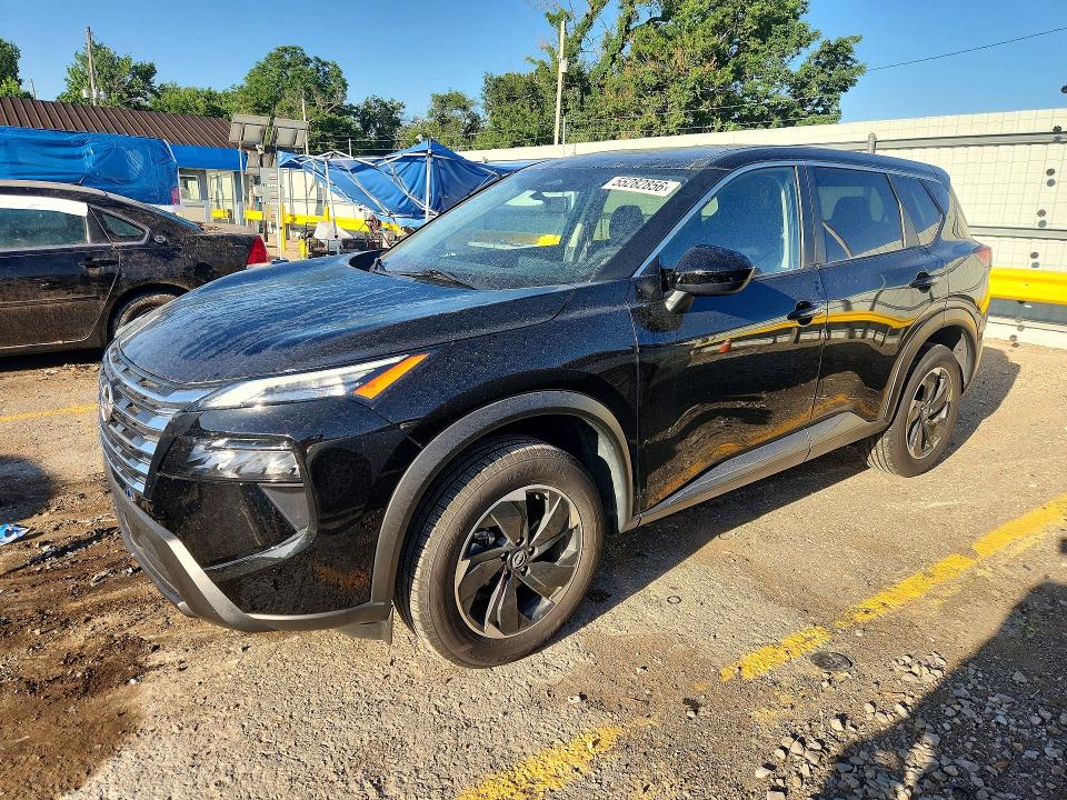 2024 Nissan Rogue VIN JN8BT3BA7RW350652 COPART salvage auction — HAIL, Ks - Cert Of Title-Salvage, sold $9,300 on 2026-07-15 (photo 1)