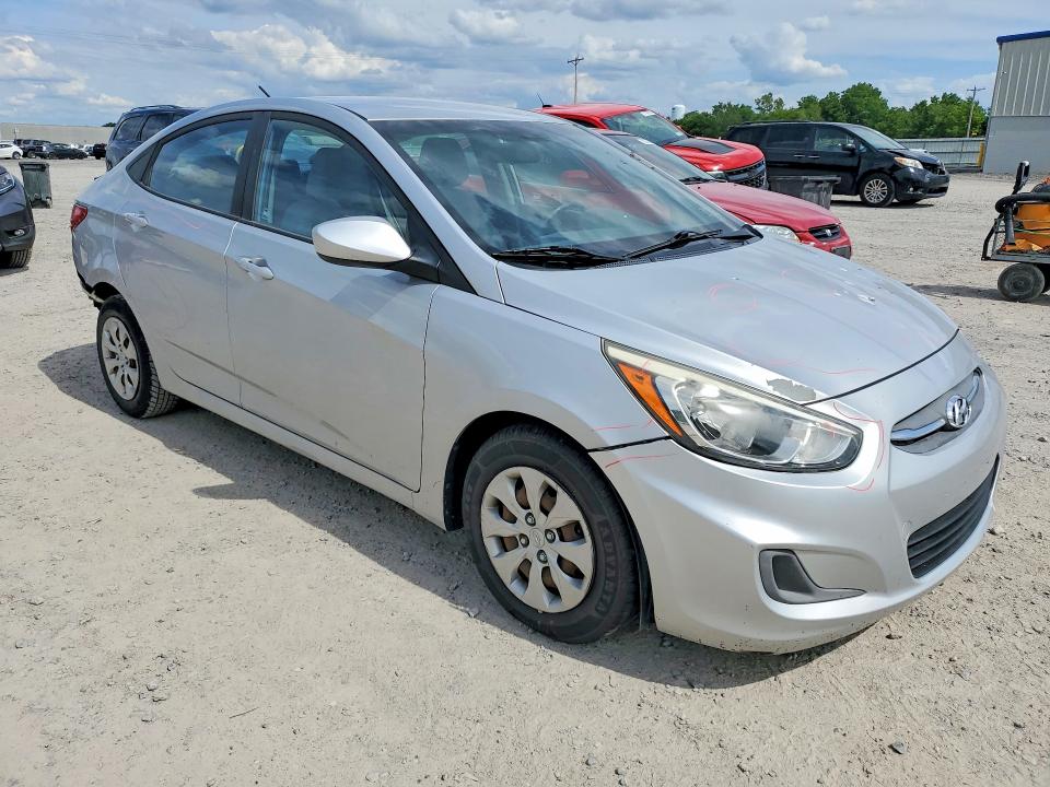 2016 Hyundai Accent VIN KMHCT4AE3GU122355 COPART salvage auction — REAR END, Pa - Certificate Of Salvage, sold $925 on 2026-07-06 (photo 4)