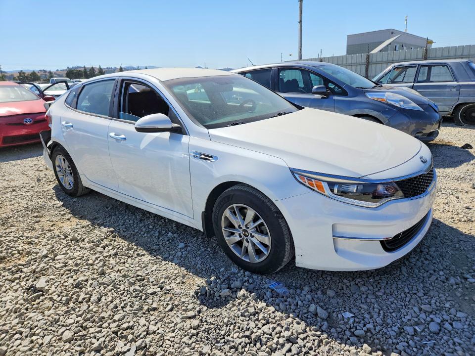 2016 Kia Optima VIN 5XXGT4L31GG055889 COPART salvage auction — REAR END, Ca - Salvage Certificate, sold $1,000 on 2026-07-07 (photo 4)