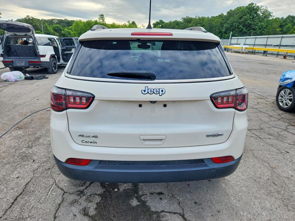 2021 Jeep Compass VIN 3C4NJDBB9MT501745 COPART salvage auction — HAIL, Mo - Salvage Certificate Of Title, sold $7,500 on 2026-08-26 (photo 6)