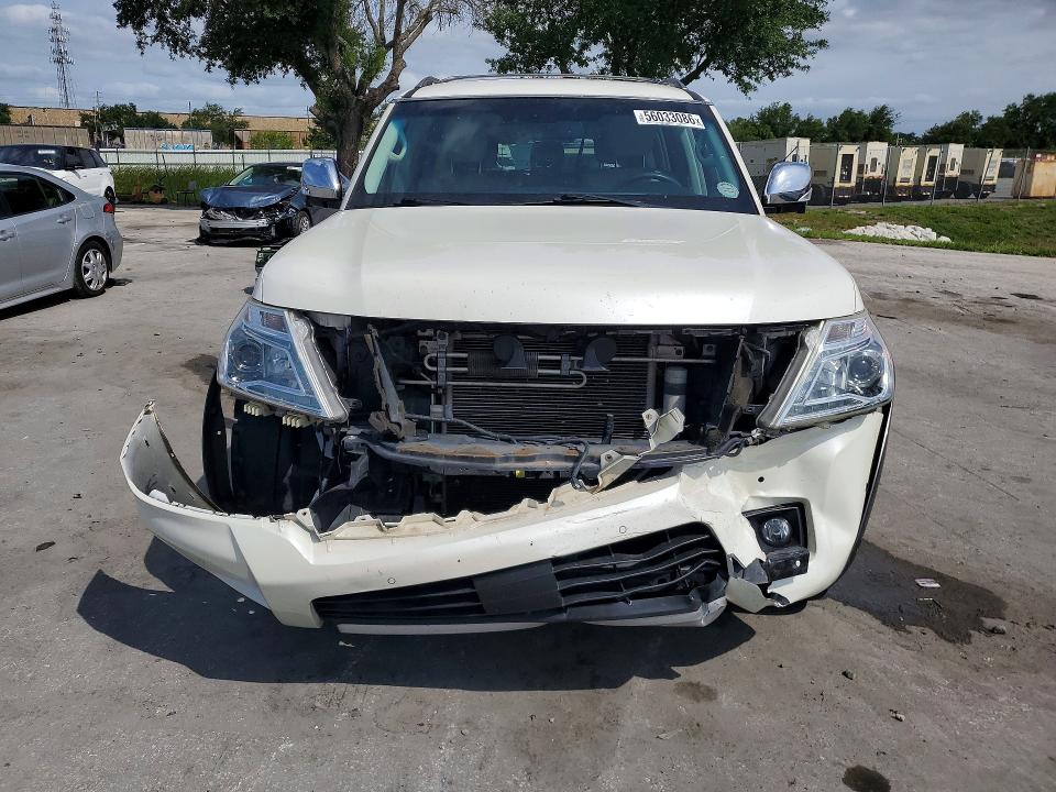 2017 Nissan Armada VIN JN8AY2ND5H9007607 COPART salvage auction — FRONT END, Fl - Cert Of Title Slvg Rebuildable, sold $5,200 on 2026-07-14 (photo 5)