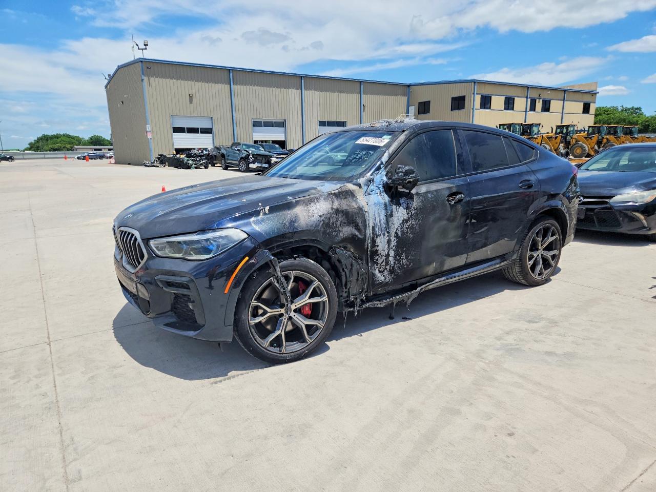 2023 BMW X6 VIN 5UXCY6C09P9P64972 COPART salvage auction — Burn, TX - SALVAGE VEHICLE TITLE, sold $28,750 on 2026-07-02 (photo 1)
