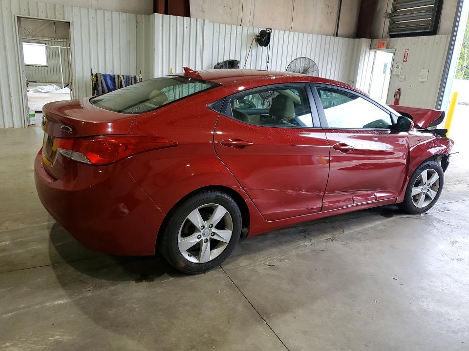 2013 Hyundai Elantra VIN KMHDH4AE9DU530327 COPART salvage auction — FRONT END, Tx - Salvage Vehicle Title, sold $375 on 2026-07-06 (photo 3)