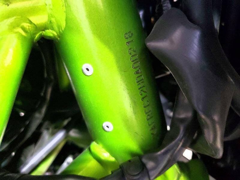 2017 Kawasaki VIN JKAEREG12HDA00218 COPART salvage auction — SIDE, Nj - Cert Of Title-Salvage, sold $1,250 on 2026-07-09 (photo 8)