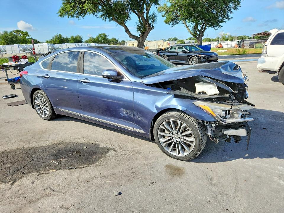 2015 Hyundai Genesis VIN KMHGN4JEXFU073746 COPART salvage auction — FRONT END, Fl - Cert Of Title Slvg Rebuildable, sold $1,850 on 2026-07-09 (photo 4)