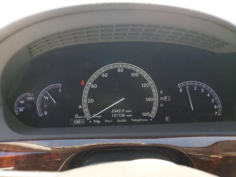 2013 Mercedes-benz S-klasse VIN WDDNG9EB7DA528611 COPART salvage auction — FRONT END, Ca - Salvage Certificate, sold $1,850 on 2026-07-09 (photo 9)