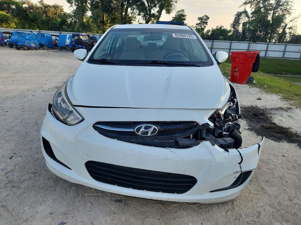 2016 Hyundai Accent VIN KMHCT4AE8GU973048 COPART salvage auction — FRONT END, Fl - Cert Of Title Slvg Rebuildable, sold $800 on 2026-07-21 (photo 5)