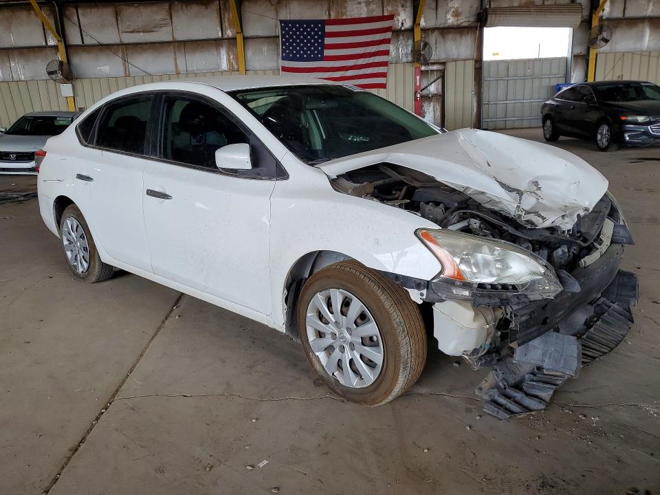 2015 Nissan Sentra VIN 3N1AB7AP3FY217840 COPART salvage auction — FRONT END, Az - Certificate Of Title, sold $500 on 2026-07-06 (photo 4)