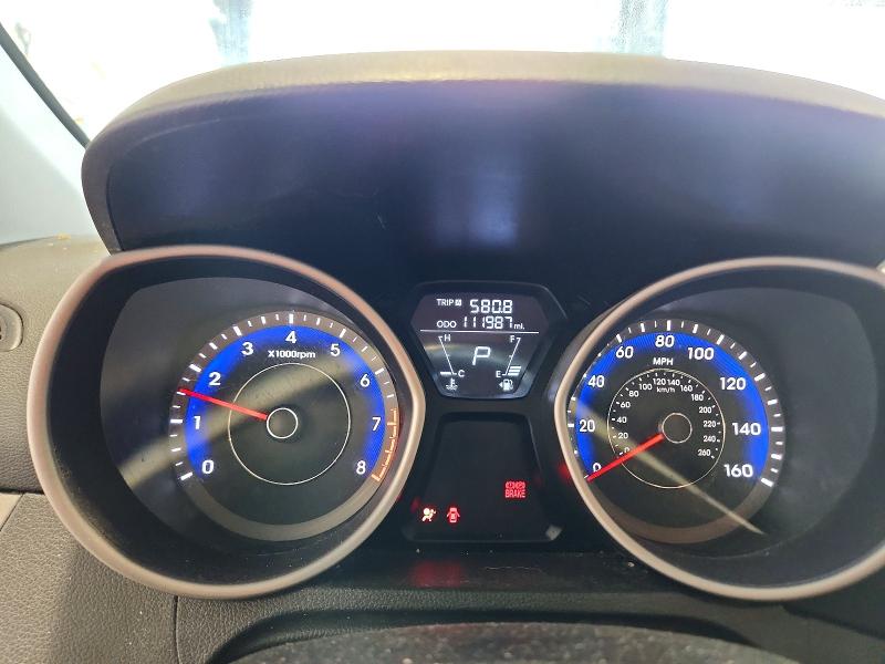 2012 Hyundai Elantra VIN KMHDH4AE7CU308884 COPART salvage auction — HAIL, Ne - Cert Of Title-Salvage, sold $575 on 2026-07-07 (photo 9)