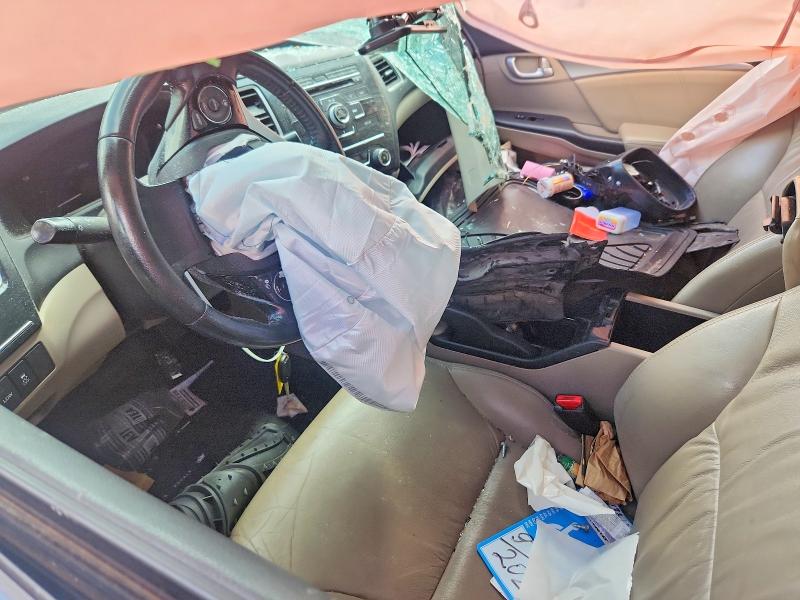 2013 Honda Civic VIN 19XFB4F32DE002861 COPART salvage auction — ROLLOVER, Tx - Salvage Vehicle Title, sold $625 on 2026-07-02 (photo 8)