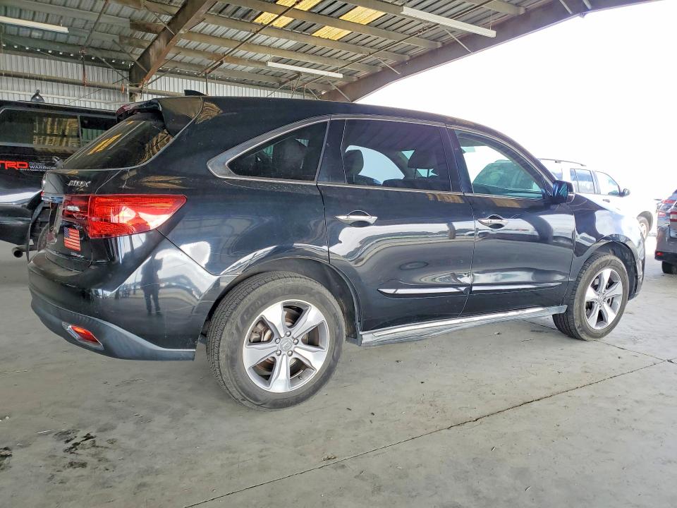 2014 Acura Mdx VIN 5FRYD4H20EB031471 COPART salvage auction — FRONT END, Ca - Salvage Certificate, sold $1,350 on 2026-07-30 (photo 3)