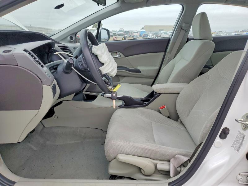 2012 Honda Civic VIN 19XFB2F85CE387895 COPART salvage auction — SIDE, Ca - Salvage Certificate, sold $3,100 on 2026-07-02 (photo 7)