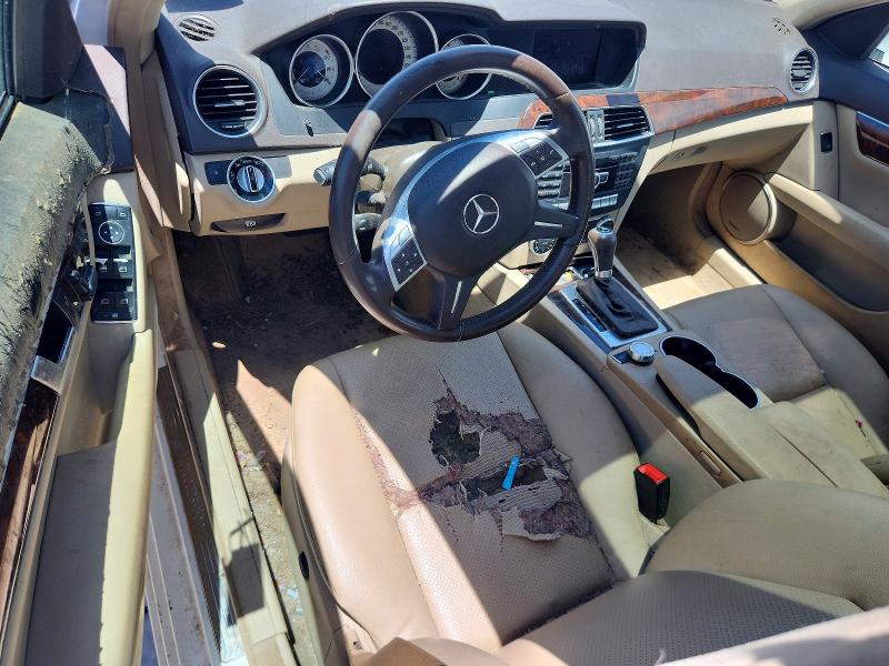 2013 Mercedes-benz C-klasse VIN WDDGF4HB4DA783145 COPART salvage auction — FRONT END, Tx - Certificate Of Title, sold $575 on 2026-07-18 (photo 8)