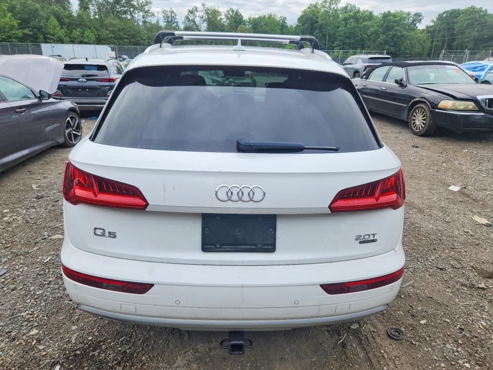 2018 Audi Q5 VIN WA1BNAFY0J2172588 COPART salvage auction — FRONT END, Md - Cert Of Salvage > 75% Damage, sold $9,300 on 2026-07-24 (photo 6)