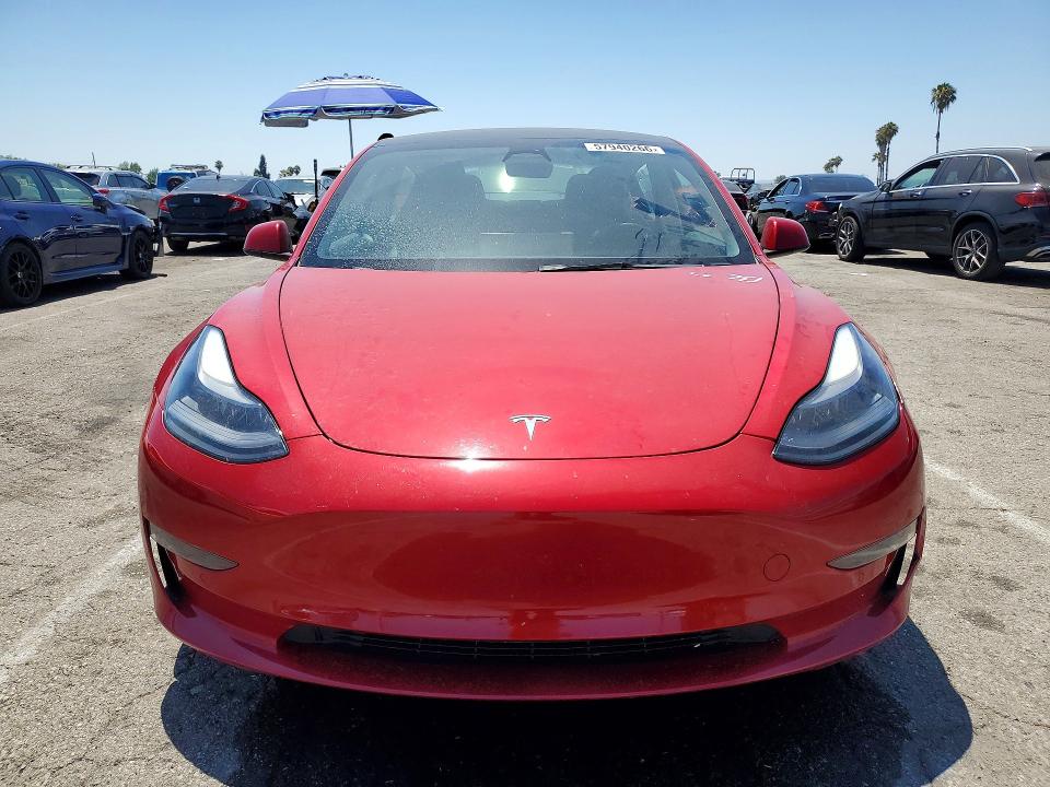 2022 Tesla Model 3 VIN 5YJ3E1EB8NF271878 COPART salvage auction — SIDE, Ca - Salvage Certificate, sold $7,900 on 2026-07-28 (photo 5)