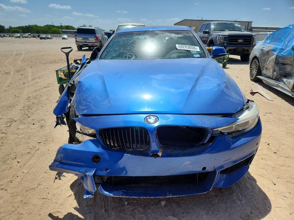 2014 BMW 4 series VIN WBA3N7C54EK221849 COPART salvage auction — FRONT END, Tx - Certificate Of Title, sold $450 on 2026-07-09 (photo 5)