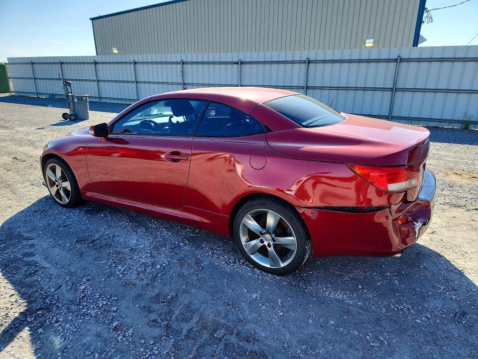 2011 Lexus Is VIN JTHFF2C28B2520177 COPART salvage auction — FRONT END, Nc - Salvage Certificate Of Title, sold $550 on 2026-07-29 (photo 2)