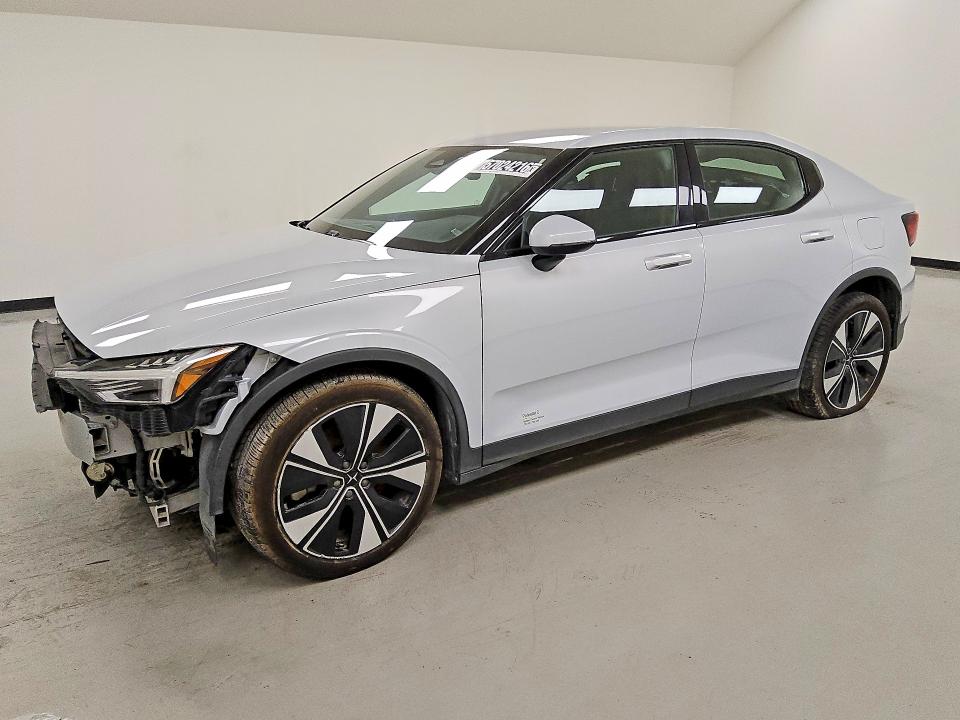 2023 Polestar 2 VIN YSMED3KA3PL140140 COPART salvage auction — FRONT END, TX - NONREPAIRABLE TITLE, sold $100 on 2026-08-03 (photo 1)